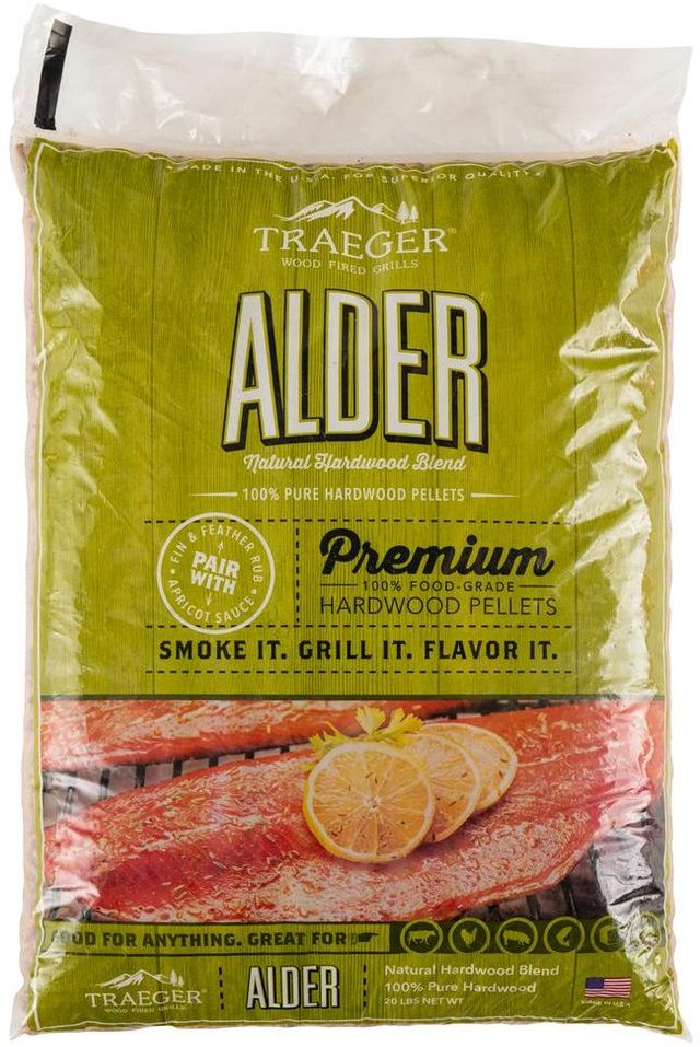 Traeger Alder BBQ Wood Pellets (20 LBS) - PEL307-0