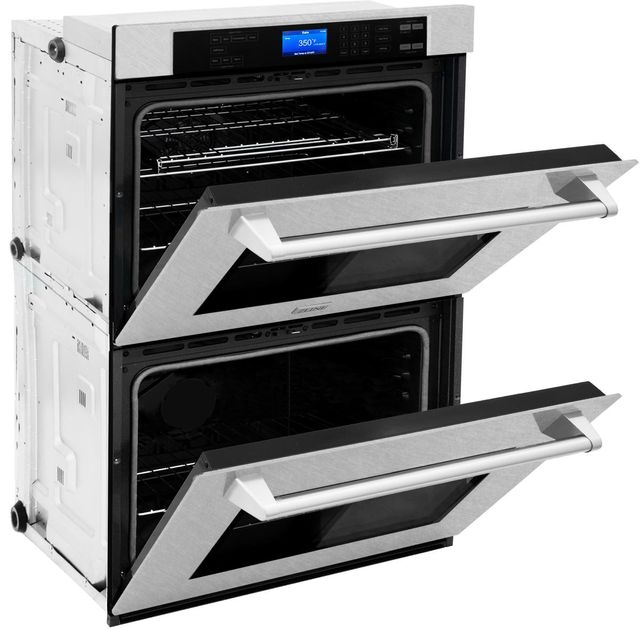 ZLINE 30" DuraSnow® Stainless Steel Double Electric Wall Oven  3