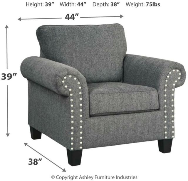 Benchcraft® Agleno Charcoal Chair 4