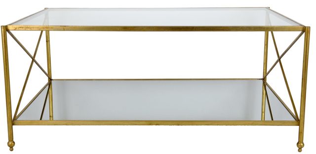 Zeugma Imports® Gold Coffee Table-3