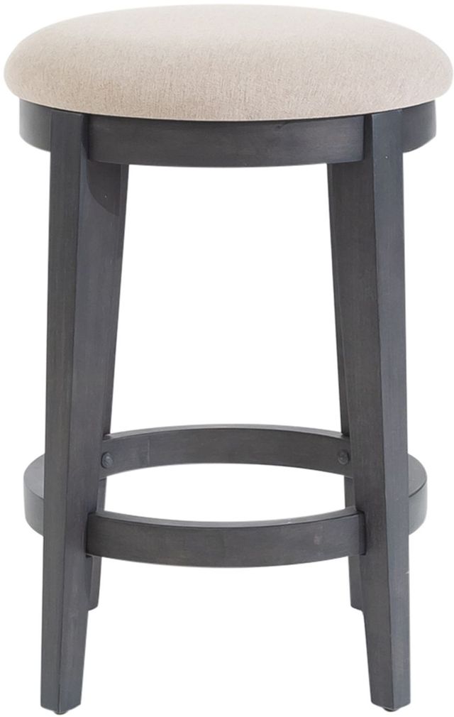 Liberty Ocean Isle Grey Taupe/Slate Upholstered Console Stool