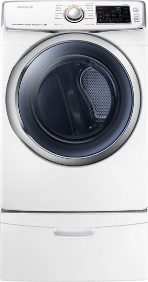 Samsung 6300 Series 7.5 Cu. Ft. White Front Load Gas Dryer 3