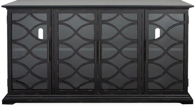 Magnussen Home® Mosaic Weathered Ebony 4 Door Console 1