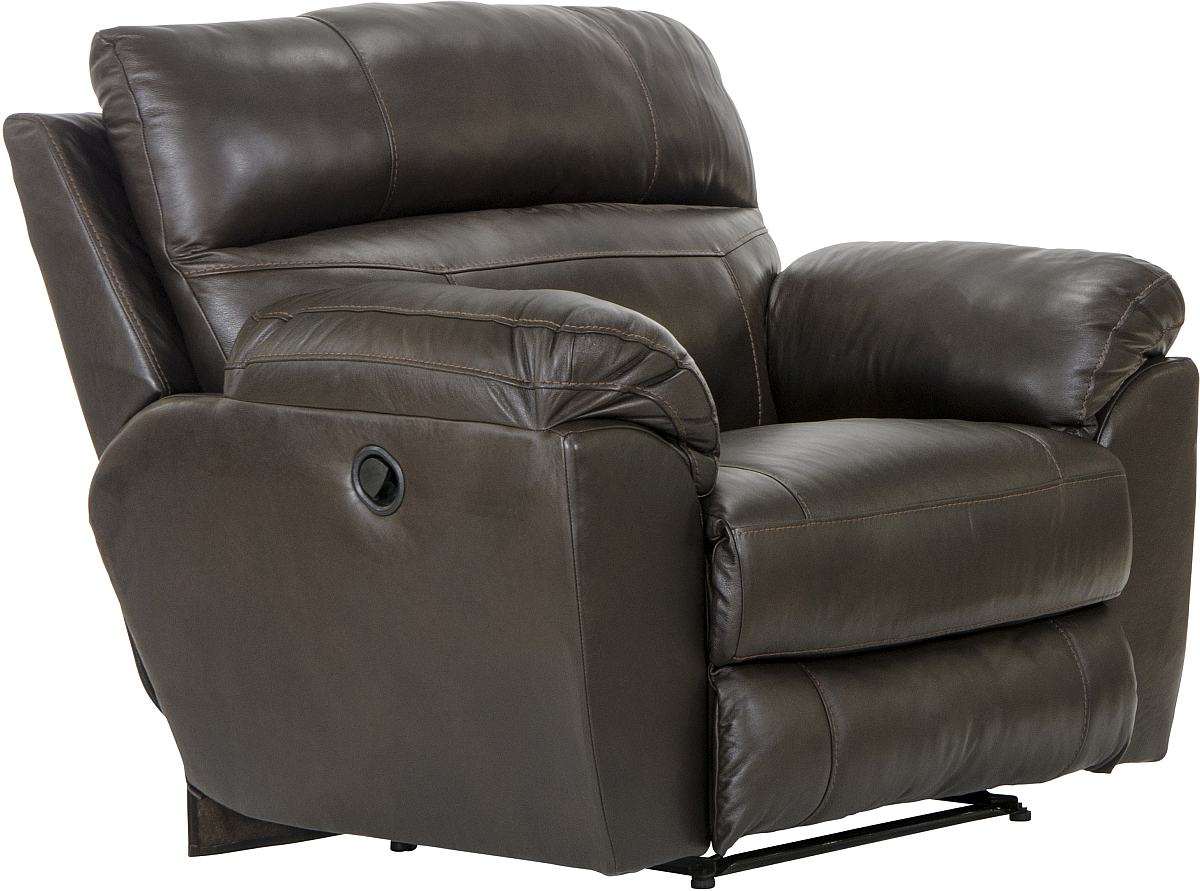 Catnapper® Costa Chocolate Leather Lay Flat Recliner