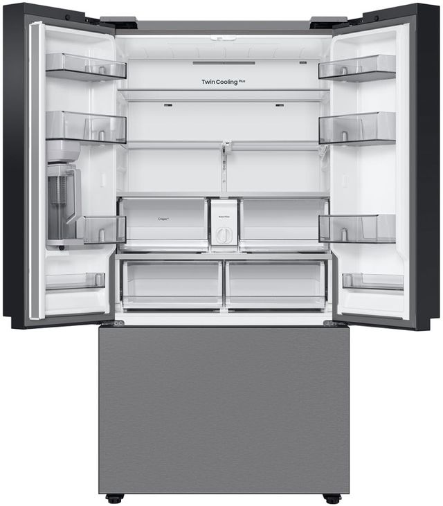 Samsung Bespoke 24 Cu. Ft. Stainless Steel Counter Depth French Door Refrigerator 2