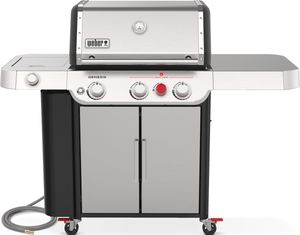 Weber® Grills® Genesis 62" Stainless Steel NG Freestanding Grill with Side Burner