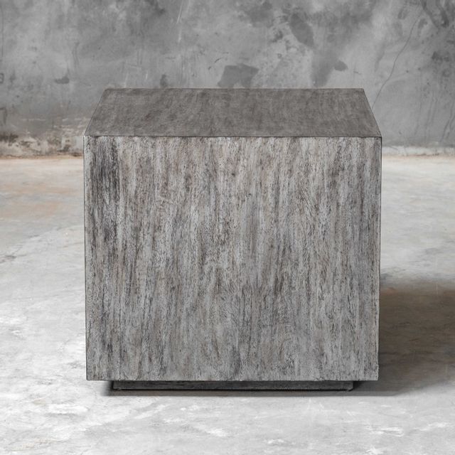 Uttermost® Kareem Metallic Gray Side Table-4