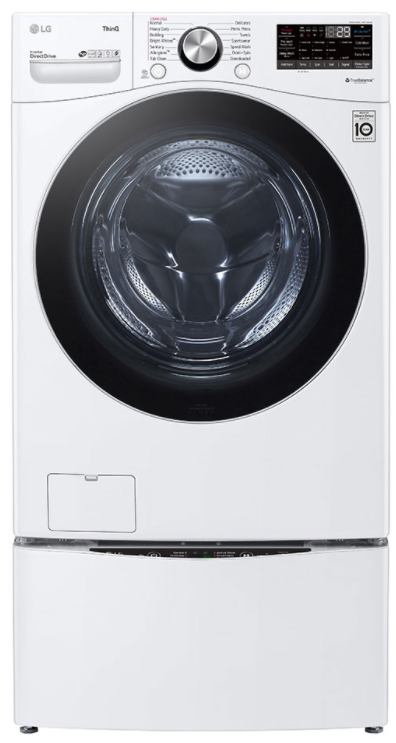 LG 5.0 Cu. Ft. White Front Load Washer 8