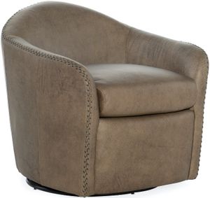 Hooker® Furniture CC Roper Big Top Dark Taupe Swivel Club Chair