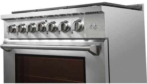 NXR Culinary Series 36" Stainless Steel Pro Style Dual Fuel Range-3