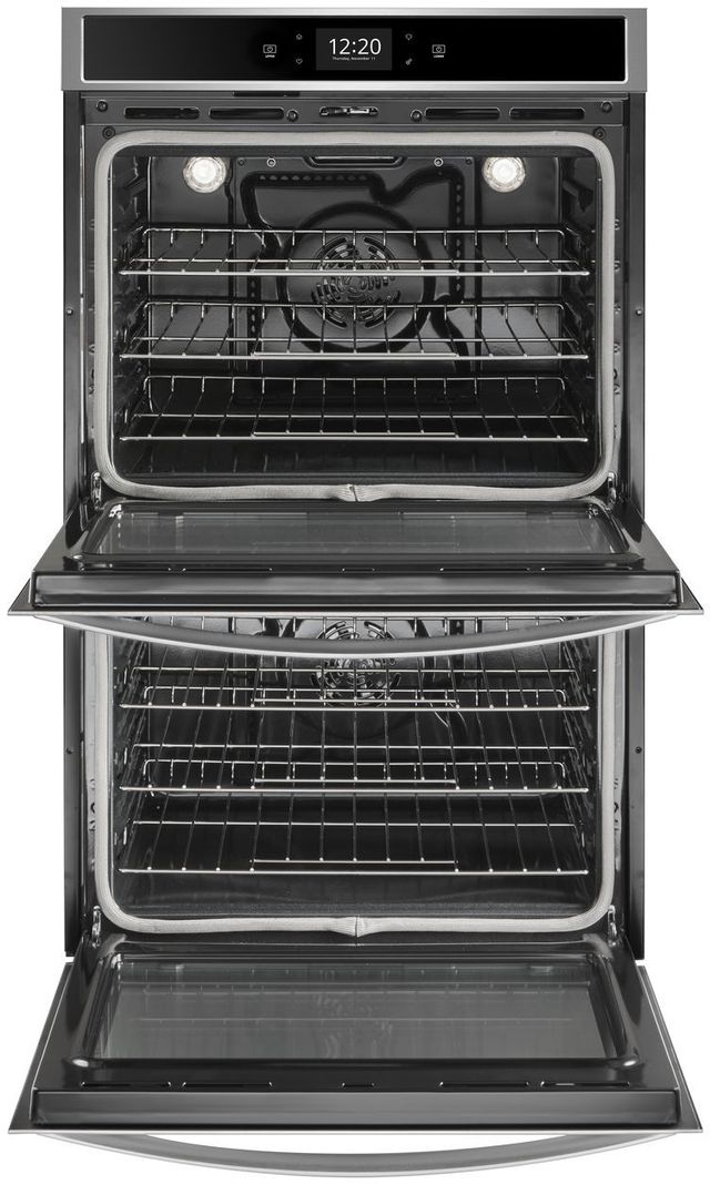 Whirlpool® 30" Electric Double Oven Built In-Black-On-Stainless 1
