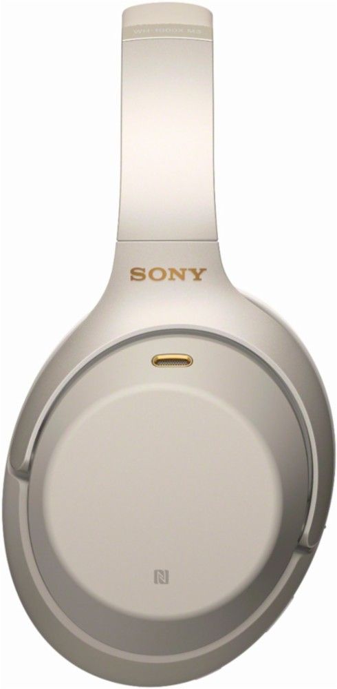 Sony® Wireless Noise-Canceling Over-Ear Headphones-Silver 2