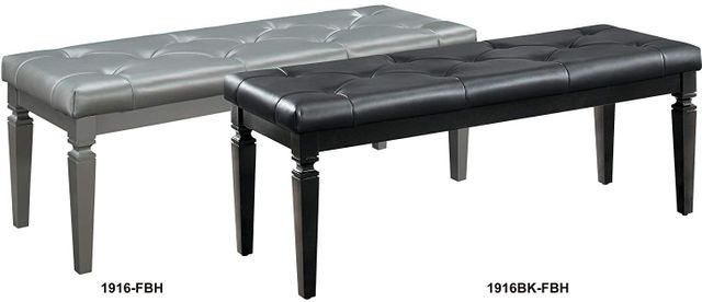 Homelegance® Allura Black Bed Bench 2