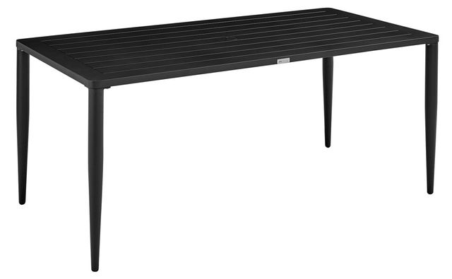 Armen Living Beowulf Black Outdoor Patio Dining Table