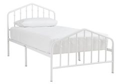 Signature Design by Ashley® Trentlore White Twin Metal Bed