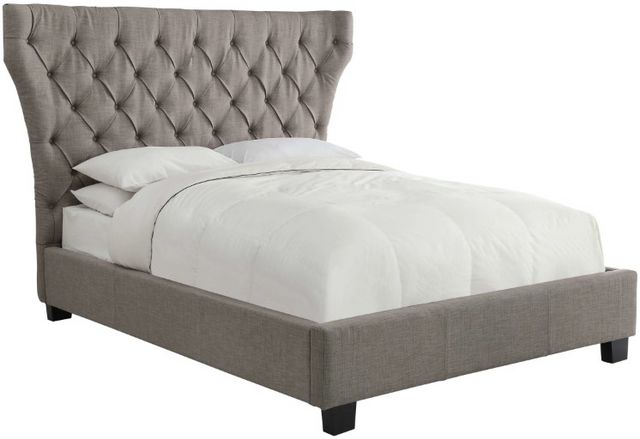 Modus Furniture Geneva Melina Dolphin Linen King Storage Bed ...