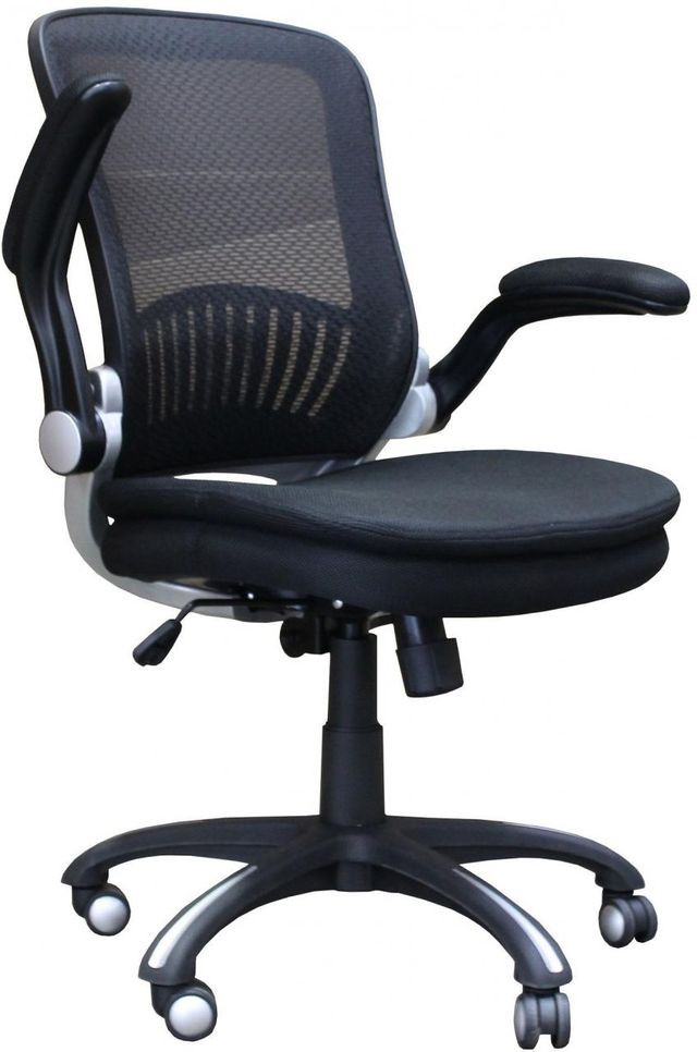 Parker House® Black Fabric Desk Chair-0