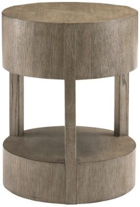 Bernhardt Calder Rustic Gray Side Table 0