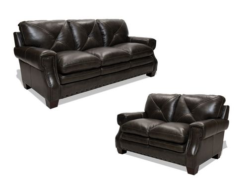 Pilot Leather Sofa and Loveseat