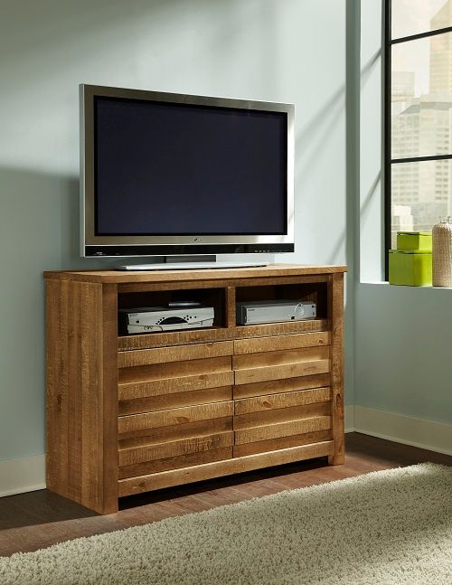 Progressive Furniture Melrose Driftwood Media Chest-1