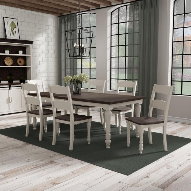 Jofran Madison County Rectangular Dining Table & 6 Chairs-0