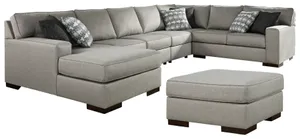 Benchcraft® Marsing Nuvella 6-Piece Slate Living Room Set
