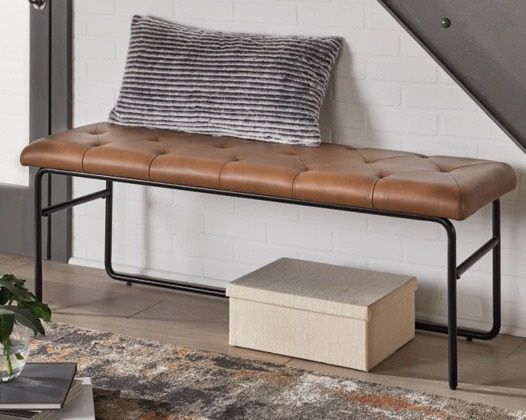 Signature Design by Ashley® Donford Brown Accent Bench 3