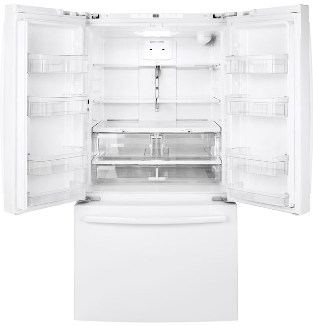 GE® 27.0 Cu. Ft. White French Door Refrigerator-1