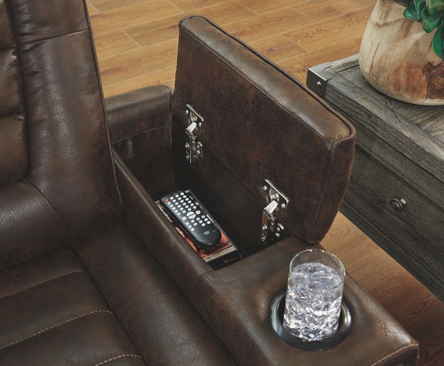 Signature Design by Ashley® Game Zone Bark Power Recliner with Adjustable Headrest 3