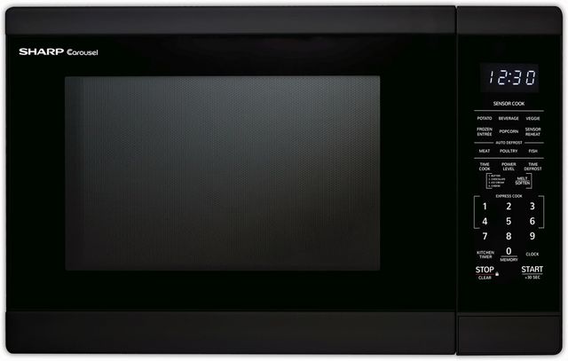Sharp® Carousel® 1.4 Cu. Ft. Black Countertop Microwave