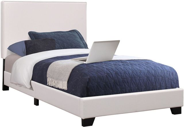 Coaster® Muave White Twin Upholstered Bed 