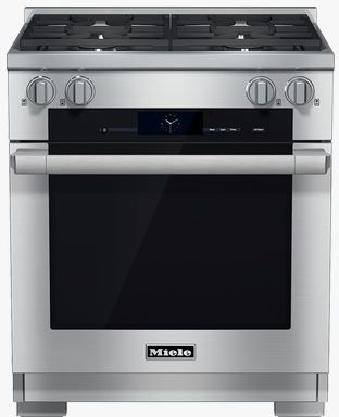 Miele 30" Pro Style Dual Fuel Range-Stainless Steel