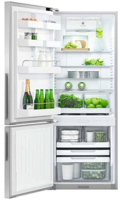 Fisher & Paykel Series 5 13.4 Cu. Ft. Stainless Steel Counter Depth Bottom Freezer Refrigerator 1