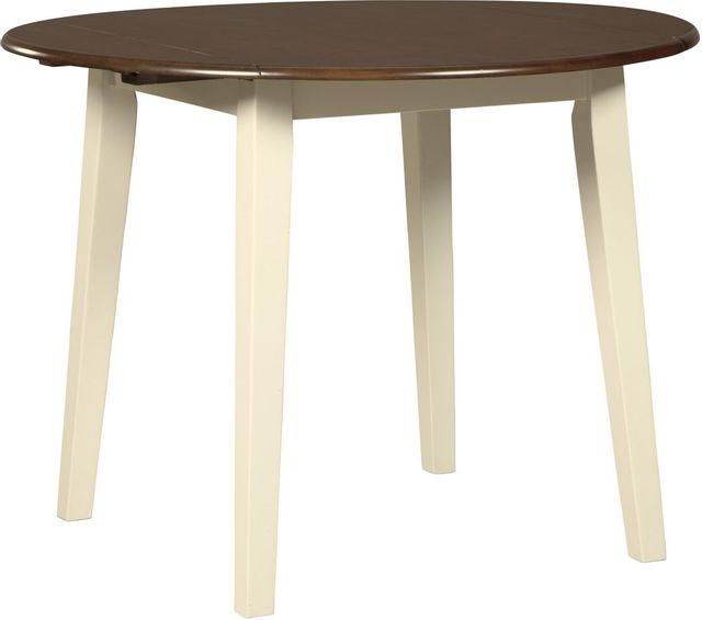 Table à abattant ronde Woodanville, beige/brun, Signature Design by Ashley®