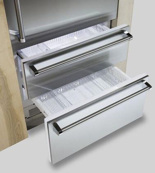 Viking® 7 Series 20.0 Cu. Ft. Alluvial Blue Professional Built In Left Hinge Bottom Freezer Refrigerator 3