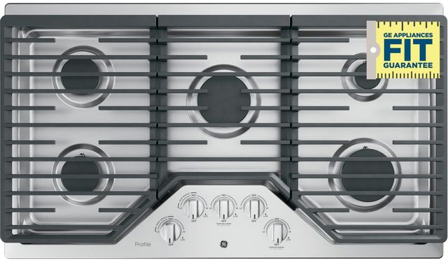 GE Profile™ 36" Stainless Steel Built-In Gas Cooktop 7