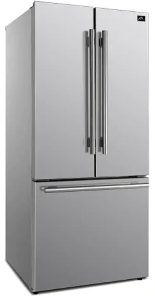 FORNO® 17.5 Cu. Ft. Stainless Steel French Door Refrigerator  1
