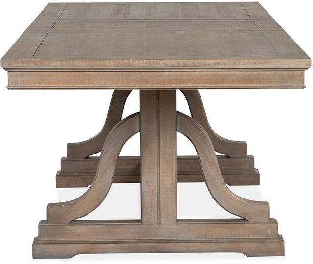 Magnussen Home® Paxton Place Dovetail Grey Trestle Dining Table-3