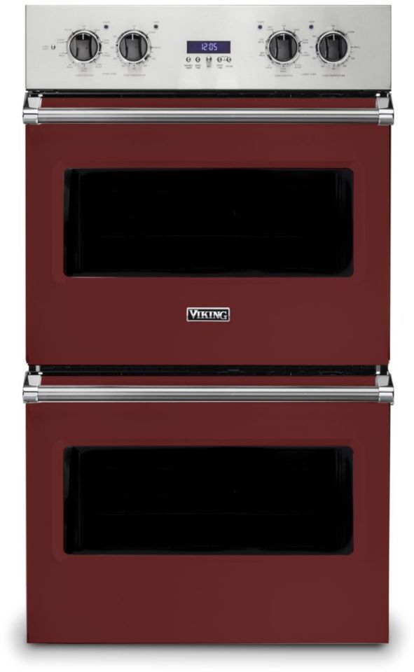 Viking® 5 Series 30" Reduction Red Professional Built In Double Electric Select Wall Oven