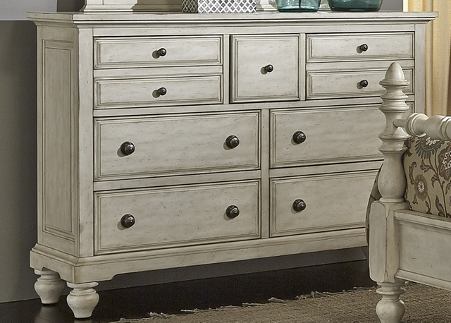 Liberty Furniture High Country Antique White Dresser 6
