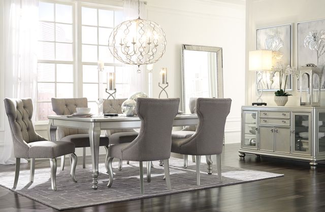 Signature Design by Ashley® Coralayne Silver Rectangular Dining Room Extension Table-3
