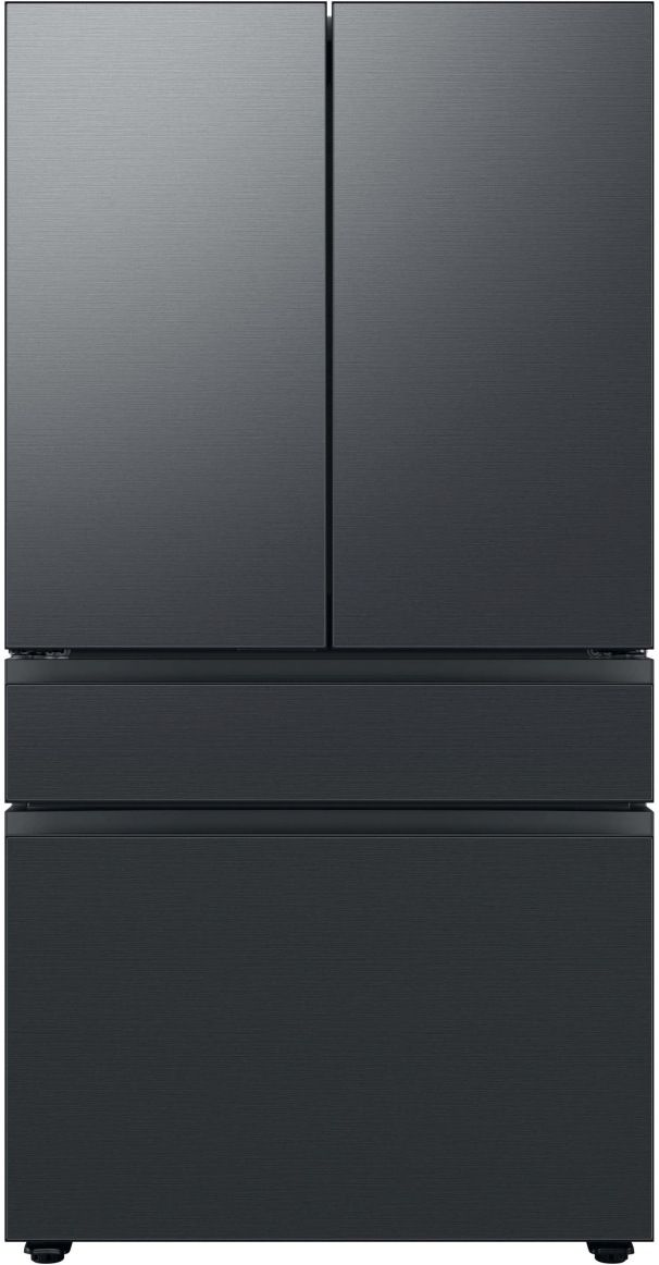 Samsung Bespoke 36" Matte Black Steel French Door Refrigerator Middle Panel 1