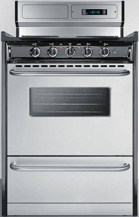 Summit® 24" Stainless Steel Free Standing Electric Range