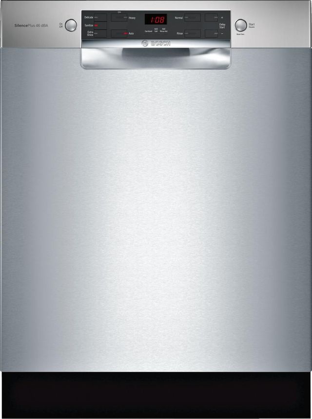 Bosch® 300 Series 24" Built In Dishwasher-Stainless Steel