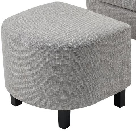 Stein World Elana Grey Linen Chair With Black Legs 1