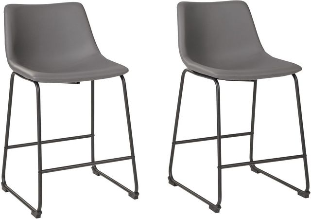 Signature Design by Ashley® Centiar Gray Counter Height Stool 3