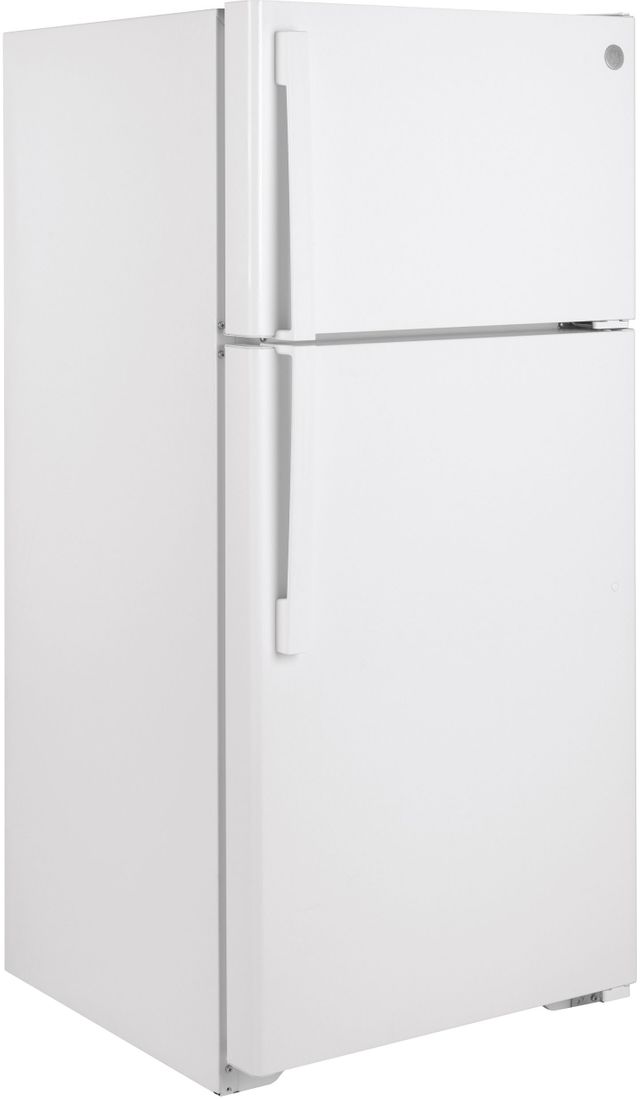 GE® 15.6 Cu. Ft. White Top Freezer Refrigerator-GTS16DTNRWW-3