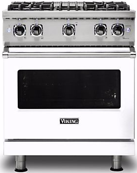 Viking® Professional 5 Series 30" White Pro Style Gas Range