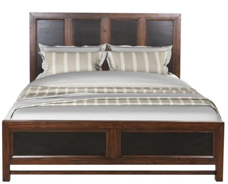 Legends Furniture Inc. Branson Two-Toned Rustic Buckeye Queen Bed