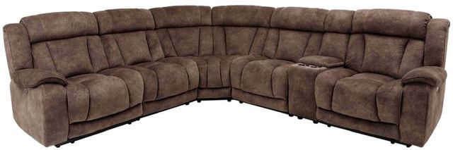 Parker House® Titus 6-Piece Hudson Brown Reclining Sectional Sofa Set 0